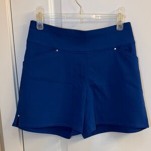 INC International Concepts High Waist Blue Shorts Size 12